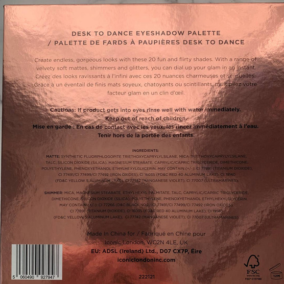 ICONIC LONDON Desk‎ to Dance Eyeshadow Palette - Picture 6 of 6